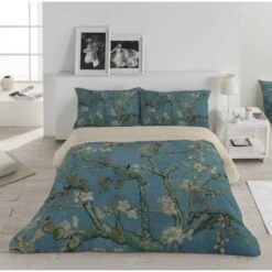 Zavelo Dekbedovertrek Van Van Gogh Almond Blossom -140x200/220 -Huishoudelijke Goederen Winkel 1000098868 0102
