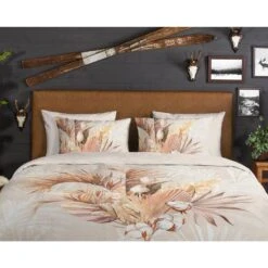 Good Morning Dekbedovertrek "Gia" - Zand - (140x220 Cm) -Huishoudelijke Goederen Winkel 1000099005 0110