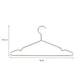 QUVIO Kledinghanger Set Van 10 - Metaal - Koperkleur -Huishoudelijke Goederen Winkel 1000099310 0103