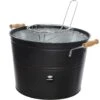 Merkloos Barbecue Emmer - Zwart - Rond - 33 X 24 Cm -Huishoudelijke Goederen Winkel 1144507940