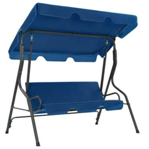 VidaXL Schommelbank 170x110x153 Cm Stof Donkerblauw