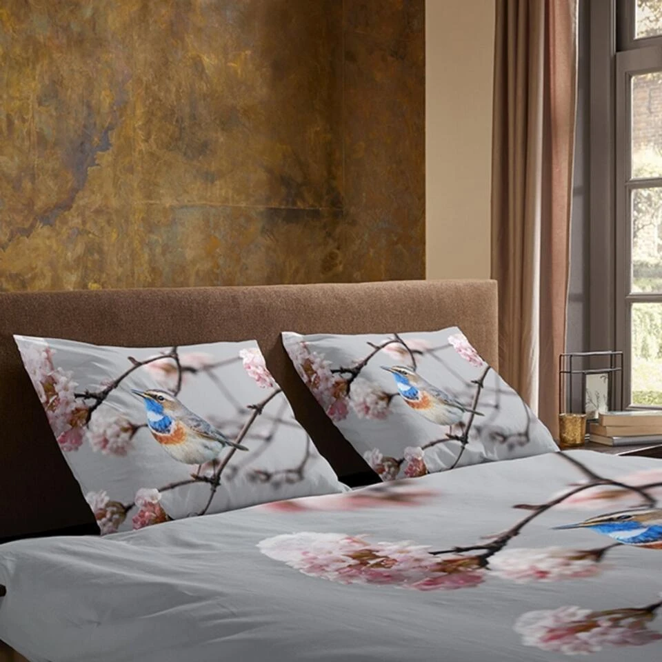 Pure Dekbedovertrek Vogel Blauwborst-1-persoons (140 X 200/220 Cm) 6 Pure Dekbedovertrek Vogel Blauwborst-1-persoons (140 X 200/220 Cm) - Afbeelding 4