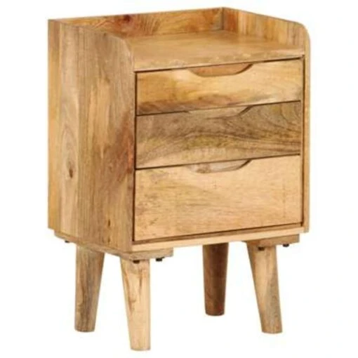 VidaXL Nachtkastje 40x30x59,5 Cm Massief Mangohout