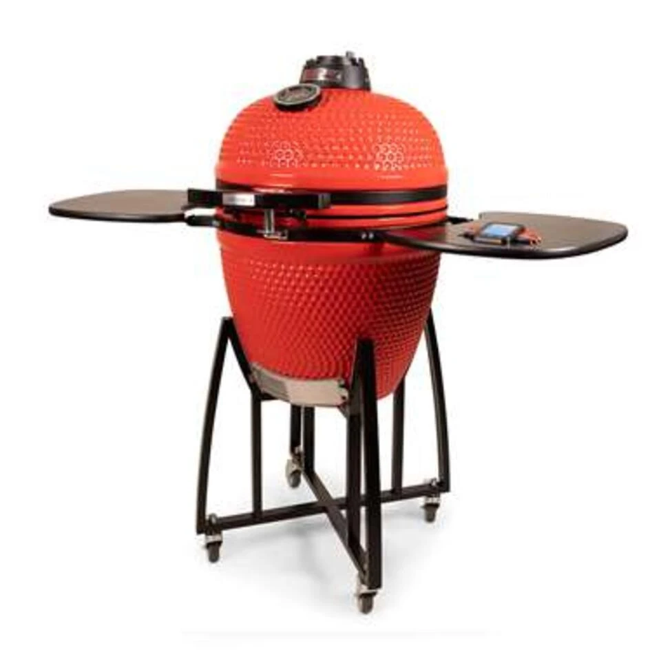 Patton Kamado 21 Inch Premium Red Devil Incl Bluetooth Control 4 Patton Kamado 21 Inch Premium Red Devil Incl Bluetooth Control - Afbeelding 2