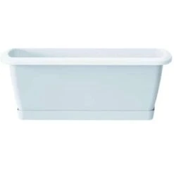 Prosperplast Plantenbak Respana - Wit - Met Onderzetter - 49 Cm