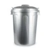 Forte Plastics Afvalbak - Zilverkleurig - Afvalemmer Met Deksel - 70l -Huishoudelijke Goederen Winkel 1301594507