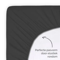 Byrklund - Hoeslaken Katoen - 90x200 Cm - Antraciet 9 Byrklund - Hoeslaken Katoen - 90x200 Cm - Antraciet -Huishoudelijke Goederen Winkel 1311272453 0103