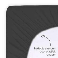 Byrklund - Hoeslaken Jersey - 140x200 Cm - Antraciet 9 Byrklund - Hoeslaken Jersey - 140x200 Cm - Antraciet -Huishoudelijke Goederen Winkel 1346001266 0103