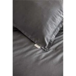 Walra - Dekbedovertrek Vintage Satin - 240x220 Cm - Antraciet -Huishoudelijke Goederen Winkel 1427452247 0102