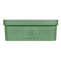 Curver Infinity Recycled Dots Opbergbox - 11L - 3 Stuks - Groen 9 Curver Infinity Recycled Dots Opbergbox - 11L - 3 Stuks - Groen -Huishoudelijke Goederen Winkel 1432563667 0103