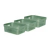 Curver Infinity Recycled Dots Opbergbox - 11L - 3 Stuks - Groen -Huishoudelijke Goederen Winkel 1432563667