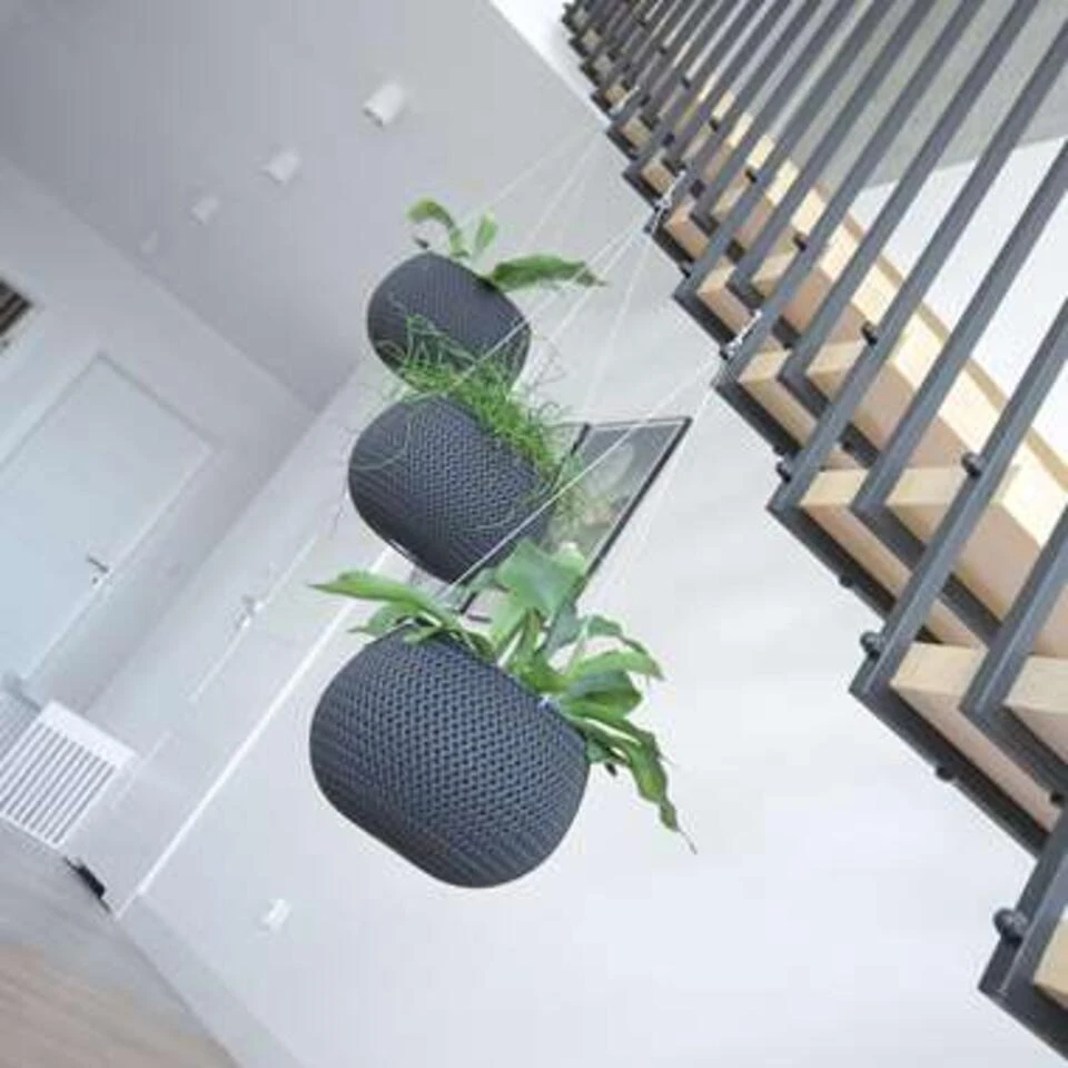 Prosperplast Bloempot Splofy - Taupe - Ophangbaar - Kunststof - 29 Cm 4 Prosperplast Bloempot Splofy - Taupe - Ophangbaar - Kunststof - 29 Cm - Afbeelding 2