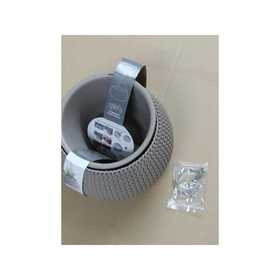 Prosperplast Bloempot Splofy - Taupe - Ophangbaar - Kunststof - 29 Cm 5 Prosperplast Bloempot Splofy - Taupe - Ophangbaar - Kunststof - 29 Cm - Afbeelding 3