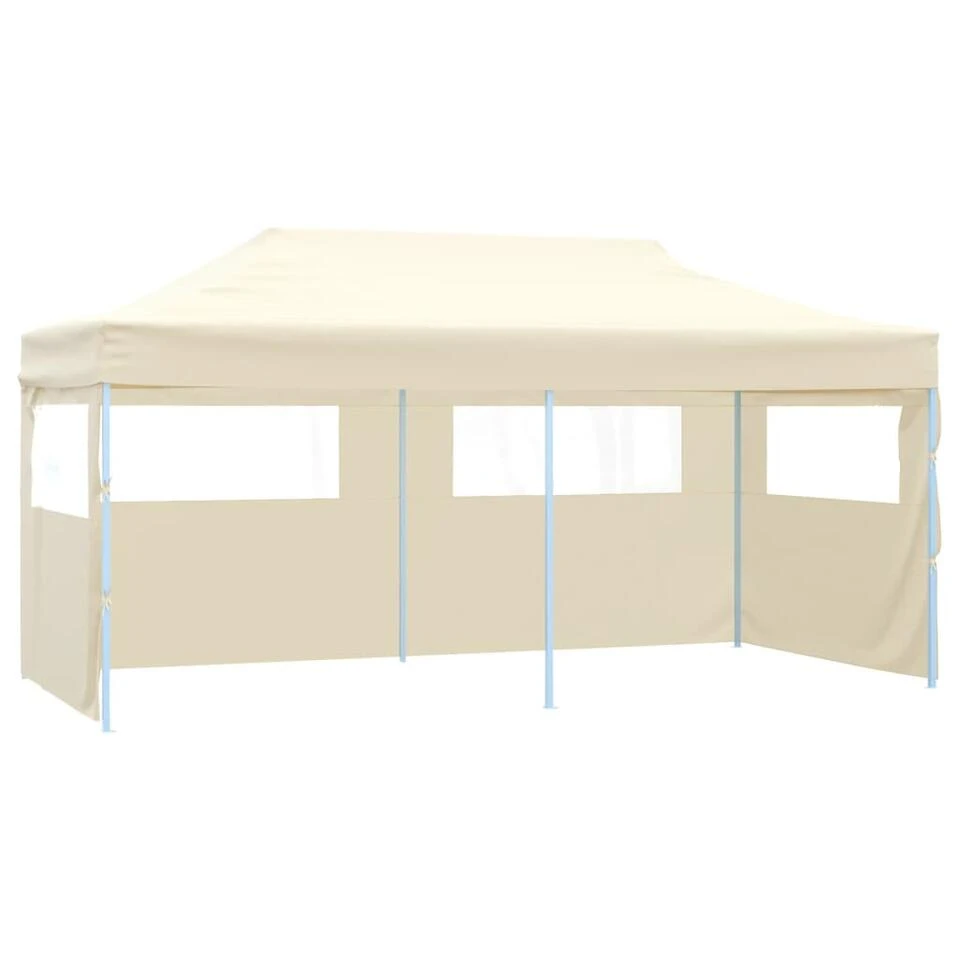 VidaXL Partytent Pop-up Inklapbaar 3x6 M Crème 3 VidaXL Partytent Pop-up Inklapbaar 3x6 M Crème