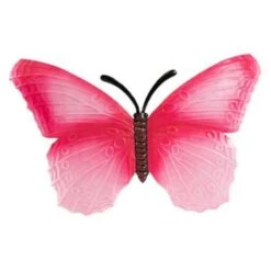 Anna's Collection Tuindecoratie - Vlinder - Roze - Metaal - 40 Cm