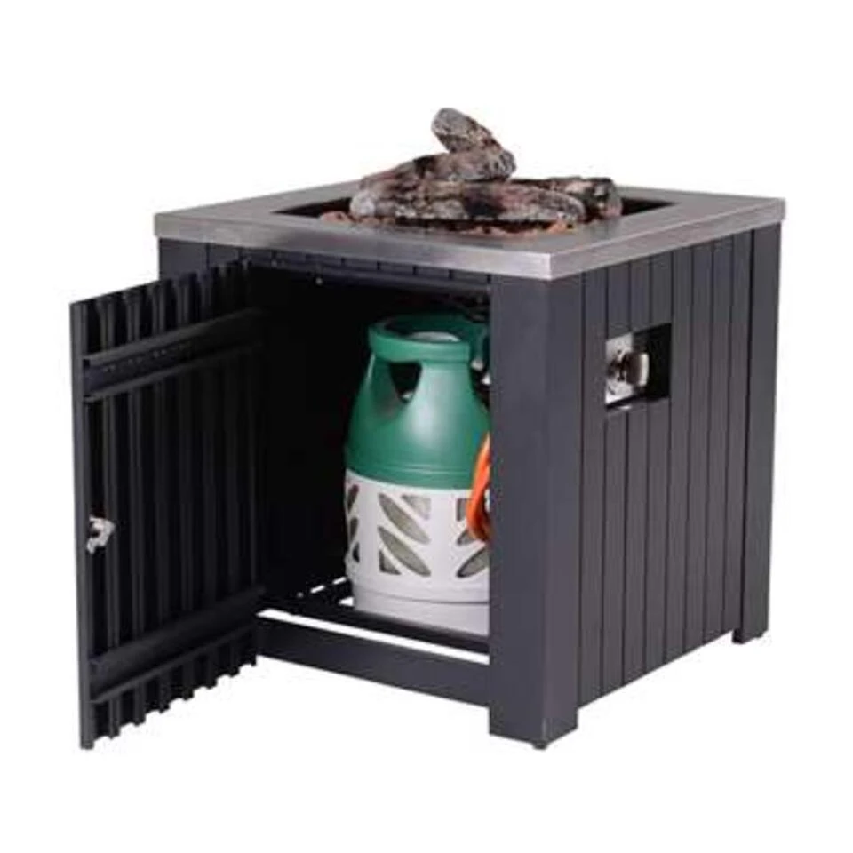 Garden Impressions Cozy Living Gas Vuurtafel Faro 60x60 Cm 4 Garden Impressions Cozy Living Gas Vuurtafel Faro 60x60 Cm - Afbeelding 2