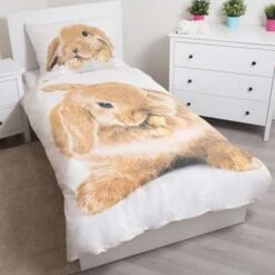 Animal Pictures Konijn - Dekbedovertrek-140x200cm -Huishoudelijke Goederen Winkel 1586635993 0102