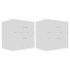 VidaXL Nachtkastjes 2 St 40x30x40 Cm Spaanplaat Wit -Huishoudelijke Goederen Winkel 1624201533