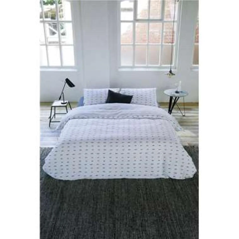 Walra - Dekbedovertrek More Dashes - 240x220 Cm - Wit / Grijs 6 Walra - Dekbedovertrek More Dashes - 240x220 Cm - Wit / Grijs - Afbeelding 4