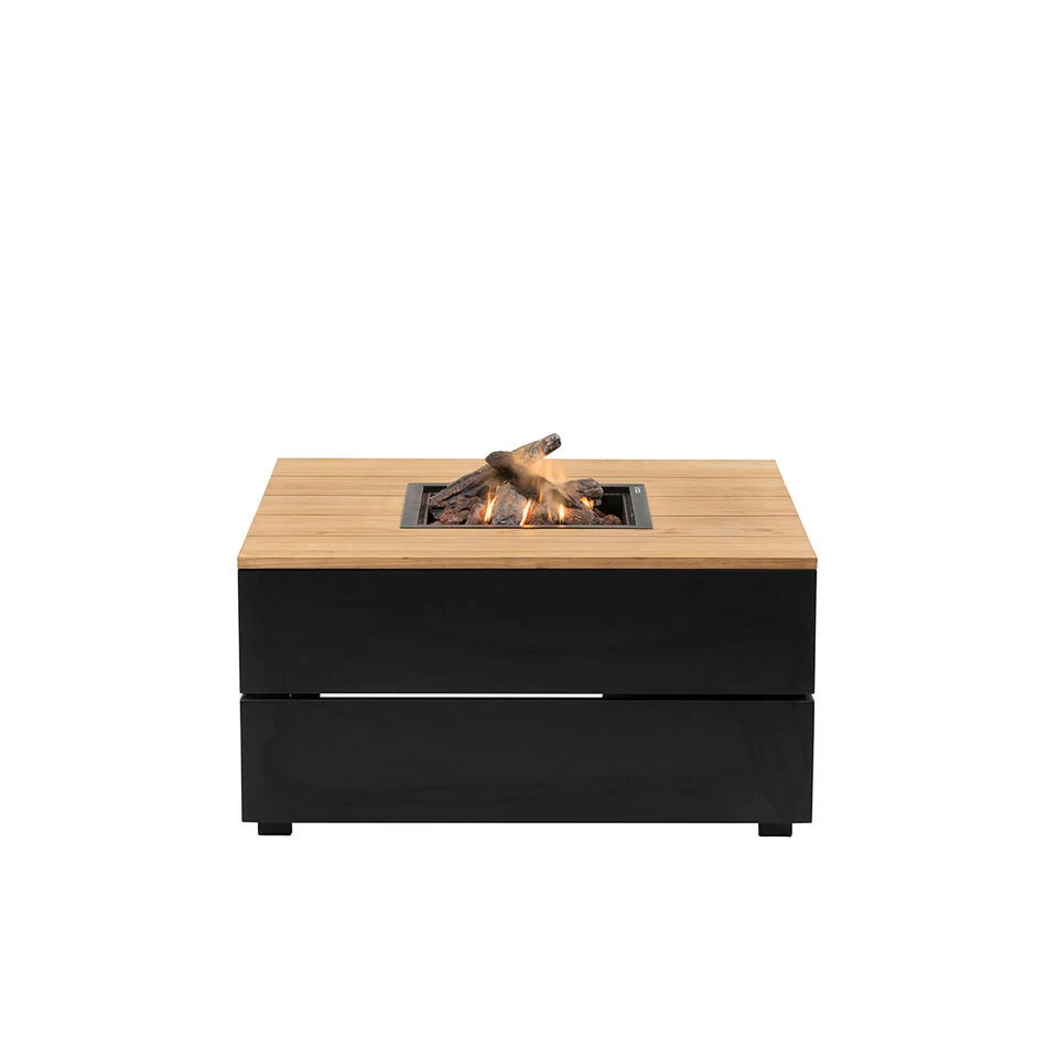 Cosi Fires Cosipure Lounge Vuurtafel 100 Cm Zwart - Teak Top 6 Cosi Fires Cosipure Lounge Vuurtafel 100 Cm Zwart - Teak Top - Afbeelding 4