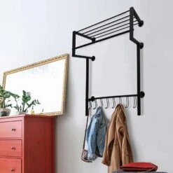 Ylumen Kapstok Big-Black - 28.5 X93 Cm - Zwart -Huishoudelijke Goederen Winkel 1843314390 0101