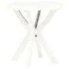VidaXL Bistrotafel Ø70 Cm Kunststof Wit -Huishoudelijke Goederen Winkel 1856204831