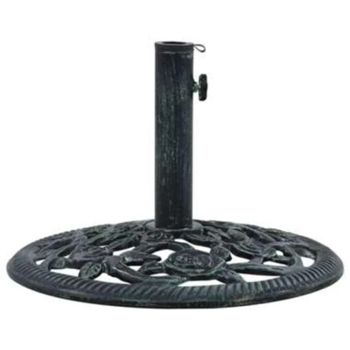 VidaXL Parasolvoet 9 Kg 40 Cm Gietijzer Groen