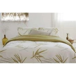 Walra - Dekbedovertrek Remade Bamboo Grasses - 240x220 Cm - Honing Mosterd -Huishoudelijke Goederen Winkel 1863985962 0101