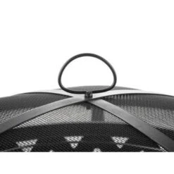 Beliani Vuurkorf Voor Hout MAYON - Zwart Staal -Huishoudelijke Goederen Winkel 1933856298 0102