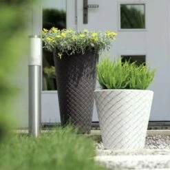 Prosperplast Bloempot Matuba - Antraciet - Rotan - 26 L - 40 Cm -Huishoudelijke Goederen Winkel 1941592666 0101