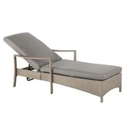 Beliani Tuinligstoel VASTO - Grijs Pe Rotan -Huishoudelijke Goederen Winkel 1a52a68e843540bfb8bc8c3aaa453005