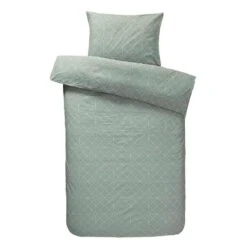 Comfort Dekbedovertrek Valencia - Groen - 140x200/220 Cm