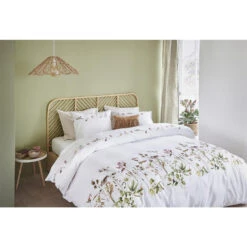 Royal Marjolein Bastin Dekbedovertrek Graceful Bloemen - Wit - 140x200/220 Cm -Huishoudelijke Goederen Winkel 31105916 9051