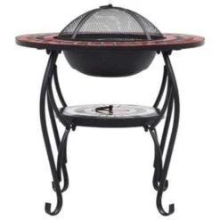 VidaXL Vuurtafel Mozaïek 68 Cm Keramiek Terracottakleurig En Wit -Huishoudelijke Goederen Winkel 32b95f37ef3d4f0ab0101a46da1f3e37