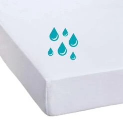 Waterdichte Matrasbeschermer Molton - Wit - 90x200 Cm -Huishoudelijke Goederen Winkel 33102085 9001