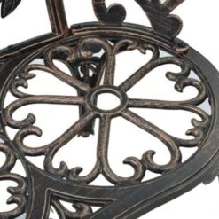 VidaXL Bistrobank 100 Cm Gietaluminium Bronskleurig -Huishoudelijke Goederen Winkel 344e8239dc7049d48d96243e44480a10