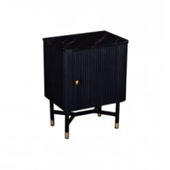 Giga Meubel Nachtkastje Zwart Met Marmer - 45x33x60cm - Japandi -Huishoudelijke Goederen Winkel 363147e785ed407fa41859fb105a1225