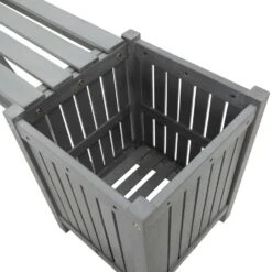 VidaXL Tuinbank Met 2 Plantenbakken 150 Cm Massief Acaciahout Grijs 8 VidaXL Tuinbank Met 2 Plantenbakken 150 Cm Massief Acaciahout Grijs -Huishoudelijke Goederen Winkel 36964584607f4916a94c82b7d5b1a1ff