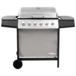 VidaXL Gasbarbecue Met 6 Branders Zwart En Zilverkleurig 8 VidaXL Gasbarbecue Met 6 Branders Zwart En Zilverkleurig -Huishoudelijke Goederen Winkel 39450b0d18b1470c97f1ef573ce15bdb