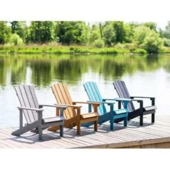 Beliani Tuinstoel ADIRONDACK - Lichte Houtkleur Kunsthout -Huishoudelijke Goederen Winkel 398dcd3adff443a8ae4204e47fc165ef
