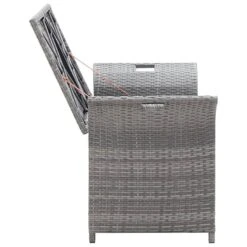 VidaXL Opbergbankje Met Kussen 138 Cm Poly Rattan Grijs 9 VidaXL Opbergbankje Met Kussen 138 Cm Poly Rattan Grijs -Huishoudelijke Goederen Winkel 3b68ad9b5a784d6a93cdebf97f2ca5bb