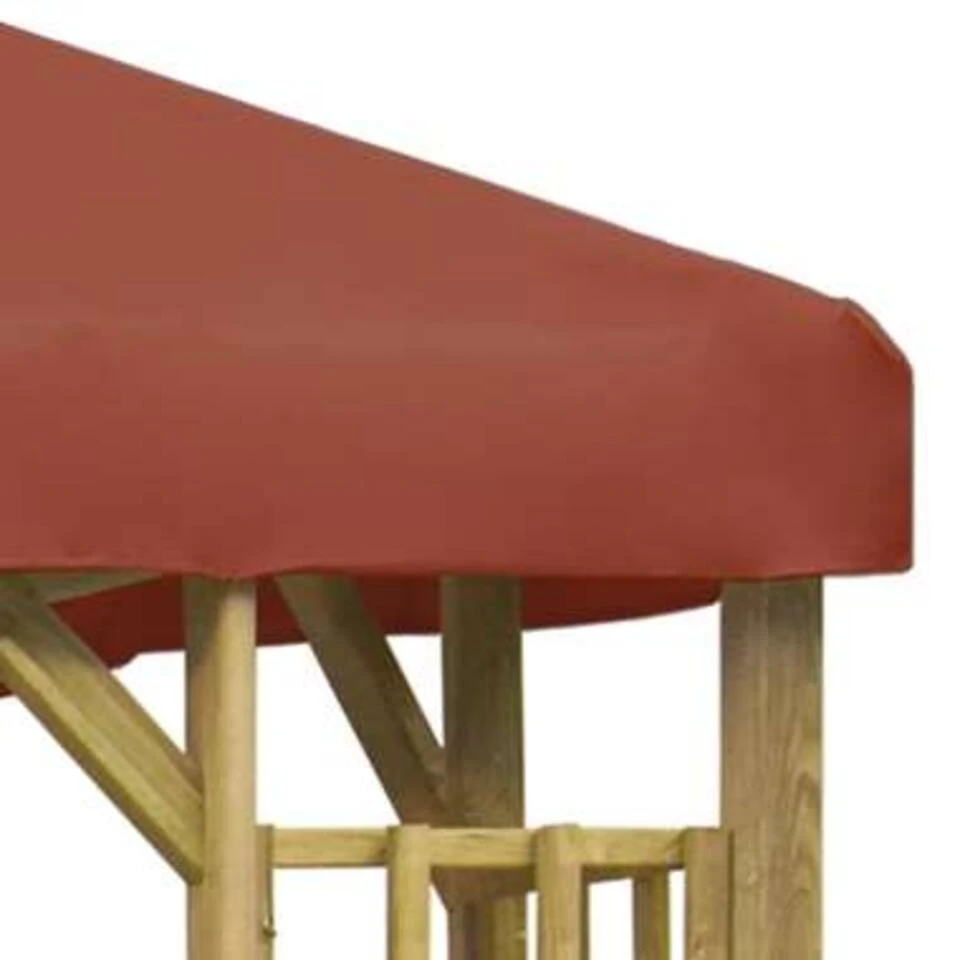 VidaXL Prieel 3x3 M Terracotta 4 VidaXL Prieel 3x3 M Terracotta - Afbeelding 2