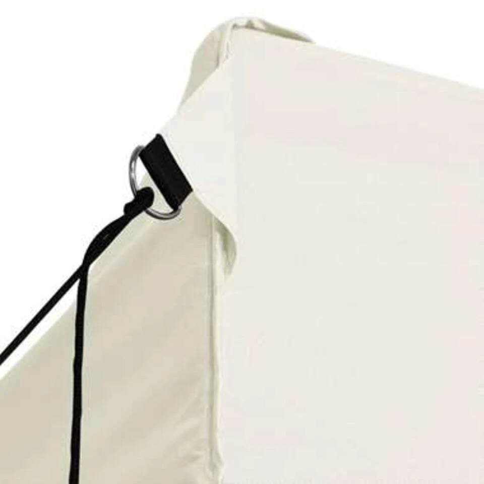 VidaXL Partytent Met 4 Zijwanden Inklapbaar 3x4 M Staal Crème 6 VidaXL Partytent Met 4 Zijwanden Inklapbaar 3x4 M Staal Crème - Afbeelding 4