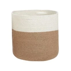 Beliani Mand ARDESEN - Beige Katoen -Huishoudelijke Goederen Winkel 44a0a9f6dfb74a49bea0be9de33cb018