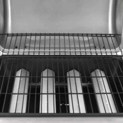 VidaXL Gasbarbecue Met 4 Branders Zwart En Zilverkleurig -Huishoudelijke Goederen Winkel 4764fe1d76b44e74a990bee5e14e27b1