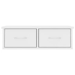 VidaXL Wandschap Met Lades 60x26x18,5 Cm Bewerkt Hout Wit -Huishoudelijke Goederen Winkel 4b1c70eea5a64f91b04ae6cecace51db