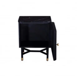 Giga Meubel Nachtkastje Zwart Met Marmer - 45x33x60cm - Japandi -Huishoudelijke Goederen Winkel 4e279662012f407295a5e53baba6ba86