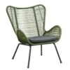 Loungefauteuil Monaco - Groen - Incl. Kussen 2 Loungefauteuil Monaco - Groen - Incl. Kussen -Huishoudelijke Goederen Winkel 50105205