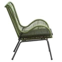 Loungefauteuil Monaco - Groen - Incl. Kussen -Huishoudelijke Goederen Winkel 50105205 8000