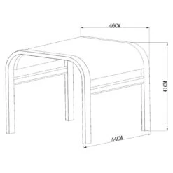 Le Sud Voetenbankje Cannes - Mat Grijs -Huishoudelijke Goederen Winkel 50155486 9100